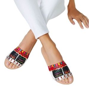 ISO IN SEARCH OF Kate Spade Viva El Taco Taco Truck Sandals In Size 9